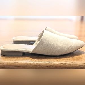 Cream mule shoes | Size 6